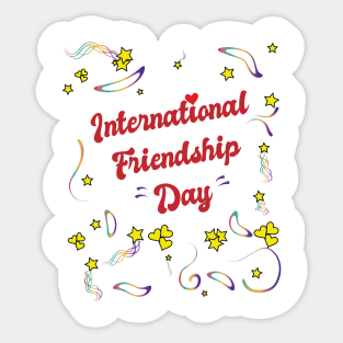 International Friendship Day Sticker